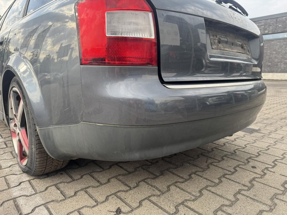 Audi A4 8E original Stossf&auml;nger Sto&szlig;stange hinten LX7Z Delfingrau Metallic Kombi Bj.2002